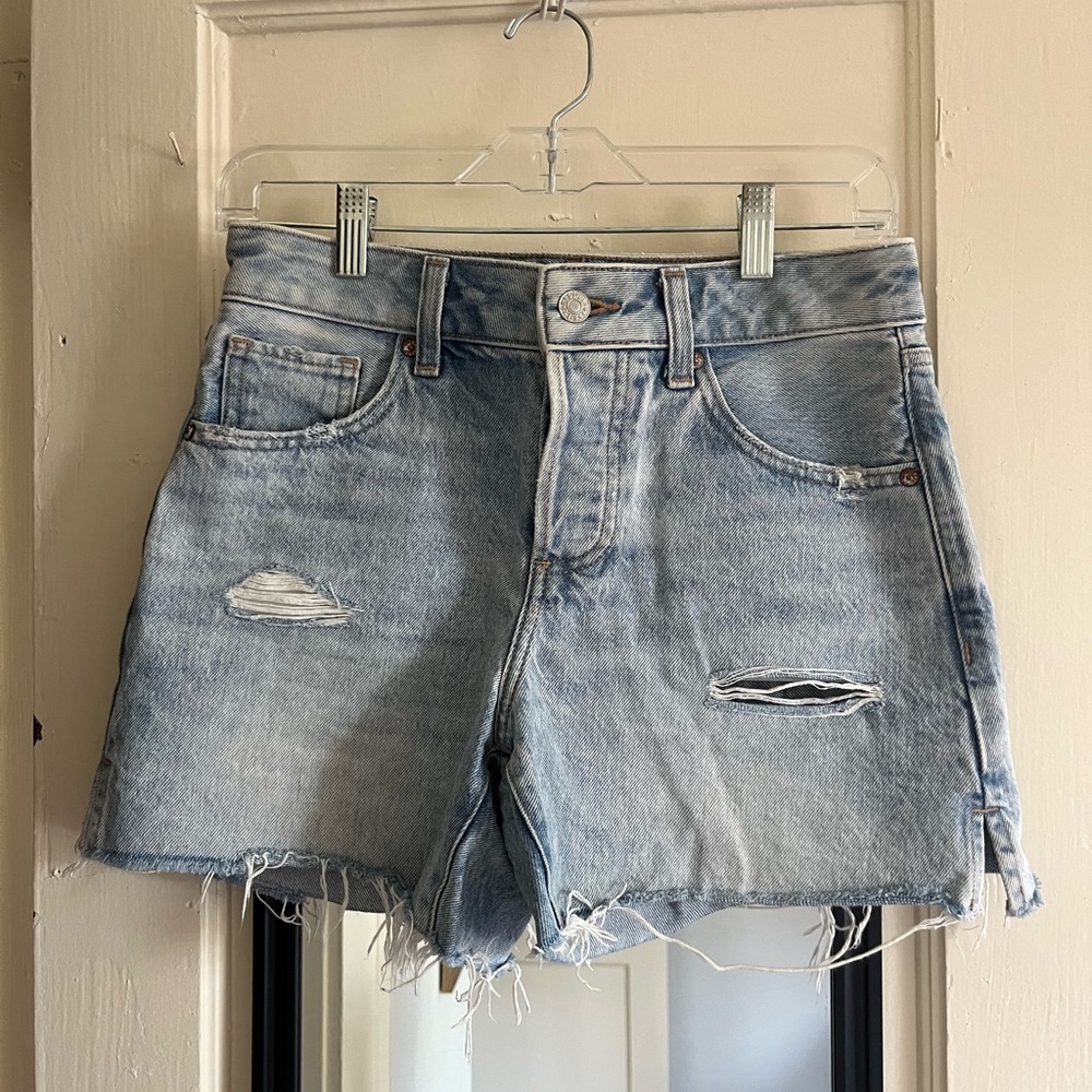Denim Distressed Women's Shorts